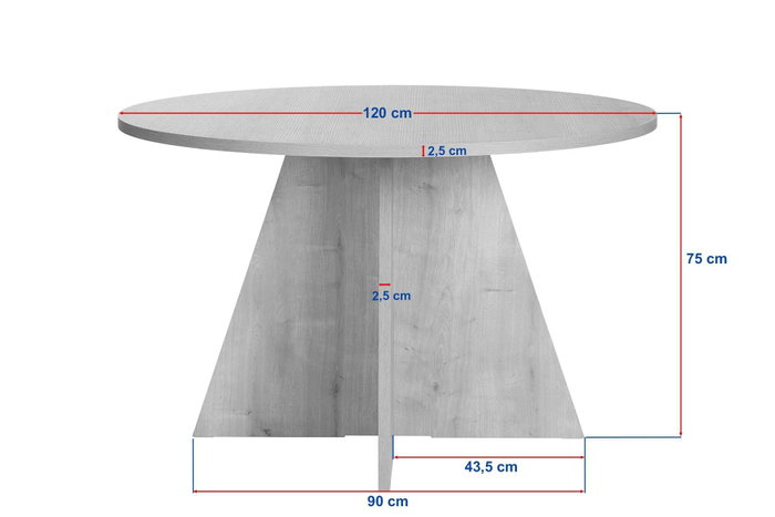 Hanah Home Mesa de Comedor Virella - Nogal